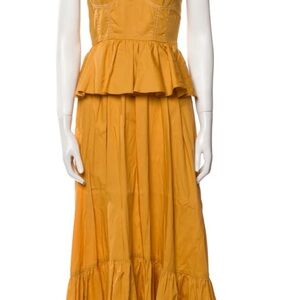 Misa Peplum Maxi Dress